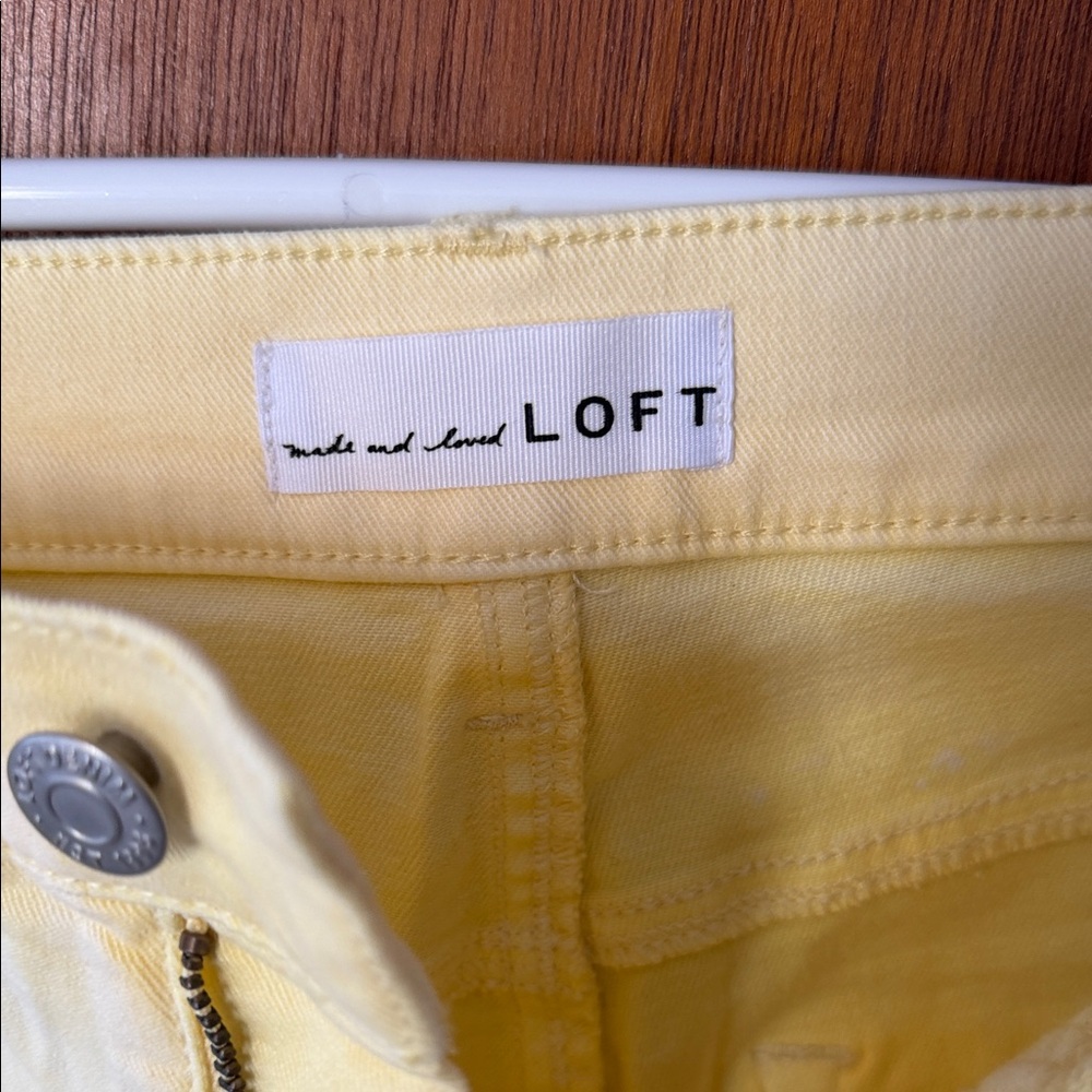 LOFT Sunny Yellow Jeans - Picture 2 of 4